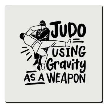 Judo using gravity as a weapon, Τετράγωνο μαγνητάκι ξύλινο 6x6cm