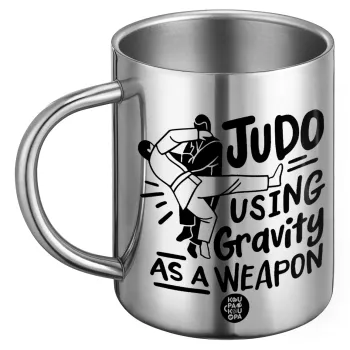 Judo using gravity as a weapon, BIG Mug Stainless steel double wall (450ml)