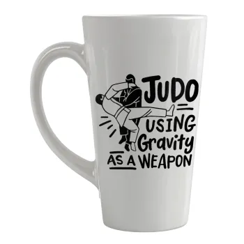 Judo using gravity as a weapon, Κούπα κωνική Latte Μεγάλη, κεραμική, 450ml
