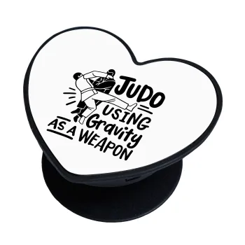 Judo using gravity as a weapon, Phone Holders Stand  καρδιά Μαύρο Βάση Στήριξης Κινητού στο Χέρι