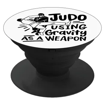 Judo using gravity as a weapon, Phone Holders Stand  Black Hand-held Mobile Phone Holder