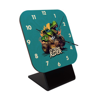 Extreme rider Dyno, Επιτραπέζιο ρολόι σε φυσικό ξύλο (10cm)