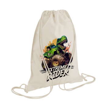 Extreme rider Dyno, Τσάντα πλάτης πουγκί GYMBAG natural (28x40cm)