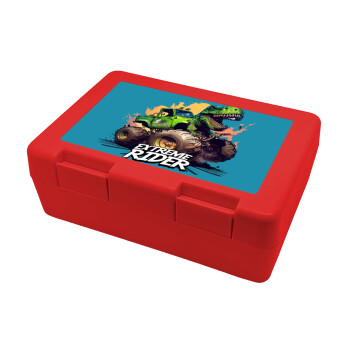 Extreme rider Dyno, Children's cookie container RED 185x128x65mm (BPA free plastic)