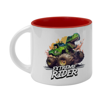 Extreme rider Dyno, Κούπα κεραμική 400ml Λευκή/Κόκκινη