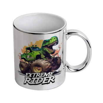 Extreme rider Dyno, Κούπα κεραμική, ασημένια καθρέπτης, 330ml
