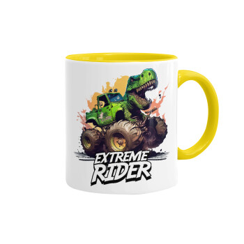 Extreme rider Dyno, Mug colored yellow, ceramic, 330ml