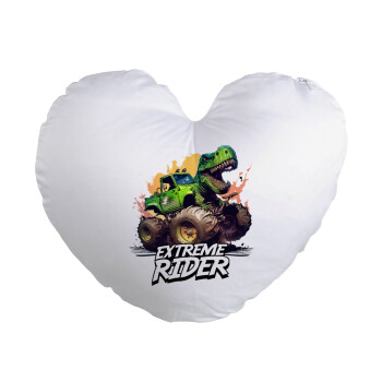 Extreme rider Dyno, Μαξιλάρι καναπέ καρδιά 40x40cm περιέχεται το  γέμισμα