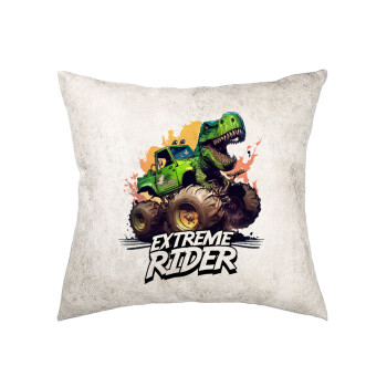 Extreme rider Dyno, Μαξιλάρι καναπέ Δερματίνη Γκρι 40x40cm με γέμισμα