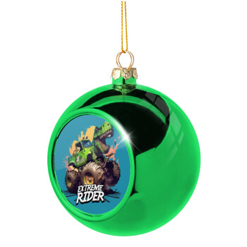 Extreme rider Dyno, Χριστουγεννιάτικη μπάλα δένδρου Πράσινη 8cm