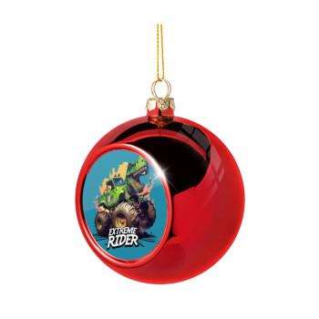 Extreme rider Dyno, Χριστουγεννιάτικη μπάλα δένδρου Κόκκινη 8cm