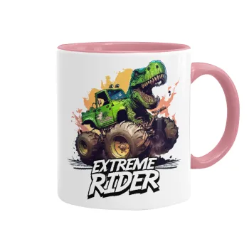 Extreme rider Dyno, Mug colored pink, ceramic, 330ml