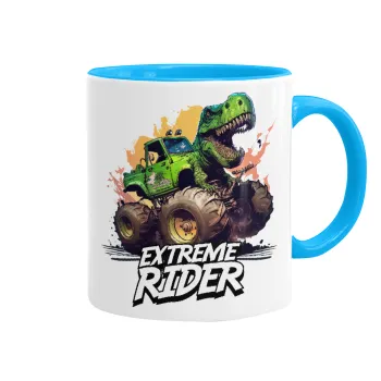 Extreme rider Dyno, Mug colored light blue, ceramic, 330ml