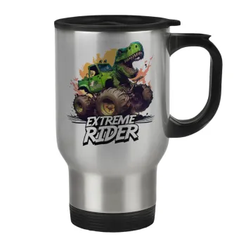 Extreme rider Dyno, Stainless steel travel mug with lid, double wall 450ml
