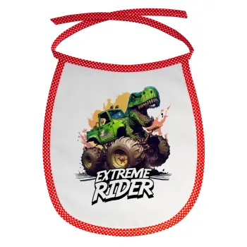 Extreme rider Dyno, Σαλιάρα μωρού αλέκιαστη με κορδόνι Κόκκινη