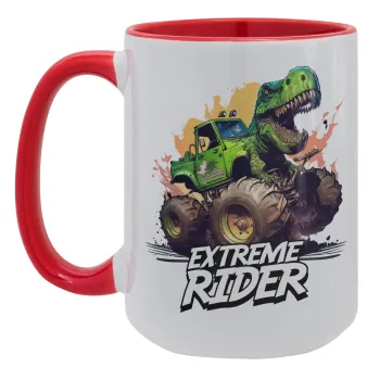 Extreme rider Dyno, Κούπα Mega 15oz, κεραμική Κόκκινη, 450ml