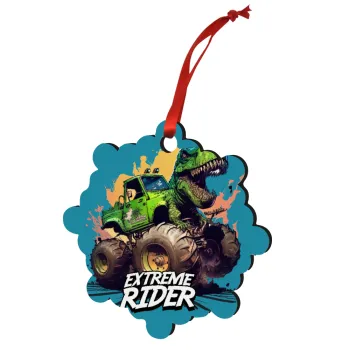 Extreme rider Dyno, Christmas ornament snowflake wooden 7.5cm