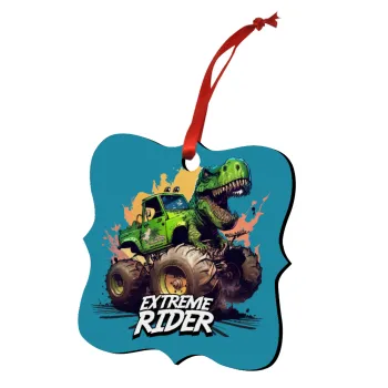 Extreme rider Dyno, Christmas ornament polygon wooden 7.5cm