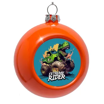 Extreme rider Dyno, Orange Christmas tree ornament bauble 8cm