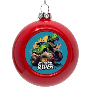 Extreme rider Dyno, Red Christmas tree ornament bauble 8cm