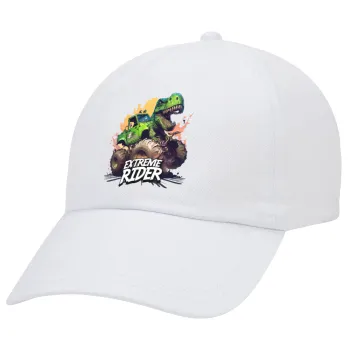 Extreme rider Dyno, Καπέλο Ενηλίκων Baseball Λευκό 5-φύλλο (POLYESTER, ΕΝΗΛΙΚΩΝ, UNISEX, ONE SIZE)
