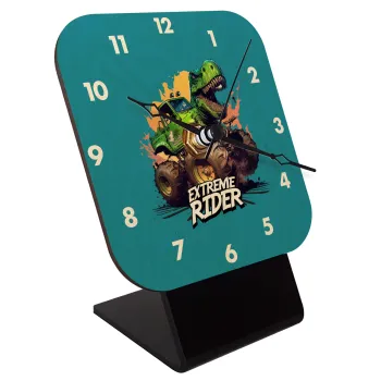 Extreme rider Dyno, Quartz Table clock in natural wood (10cm)
