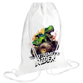 Extreme rider Dyno, Backpack pouch GYMBAG white (28x40cm)