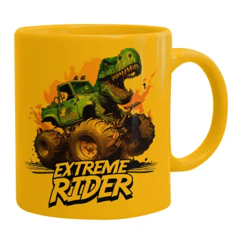 Extreme rider Dyno, Κούπα, κεραμική κίτρινη, 330ml