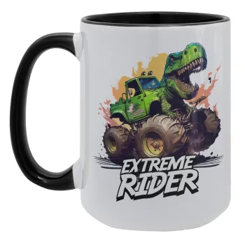 Extreme rider Dyno, Κούπα Mega 15oz, κεραμική Μαύρη, 450ml