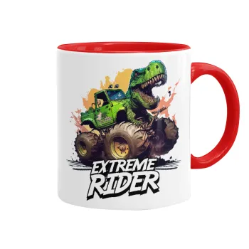 Extreme rider Dyno, Mug colored red, ceramic, 330ml