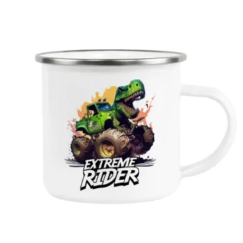 Extreme rider Dyno, Metallic enamel cup white 360ml