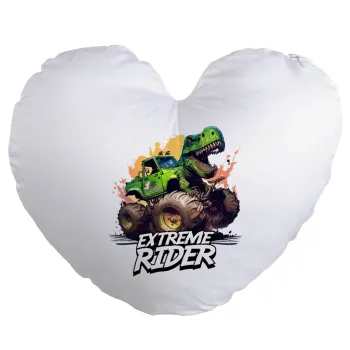 Extreme rider Dyno, Μαξιλάρι καναπέ καρδιά 40x40cm περιέχεται το  γέμισμα