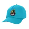 Καπέλο παιδικό Baseball, 100% Βαμβακερό Twill, Γαλάζιο (ΒΑΜΒΑΚΕΡΟ, ΠΑΙΔΙΚΟ, UNISEX, ONE SIZE)
