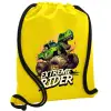Backpack pouch GYMBAG Yellow, with pocket (40x48cm) & thick cords