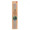 Easter Set, wooden keychain & scented Easter candle flat (30cm) (GRAY)