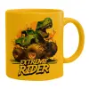 Ceramic coffee mug yellow, 330ml
