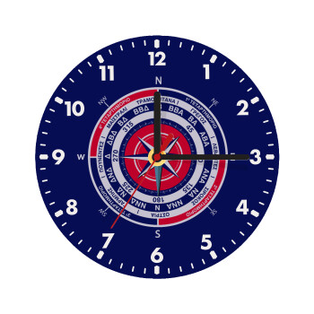 Wind compass, Wooden wall clock (20cm)