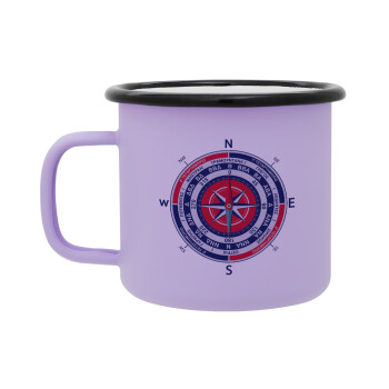 Wind compass, Κούπα Μεταλλική εμαγιέ ΜΑΤ Light Pastel Purple 360ml