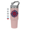 Pink color, 890ml (30oz) stainless Steel Tumbler with Handle