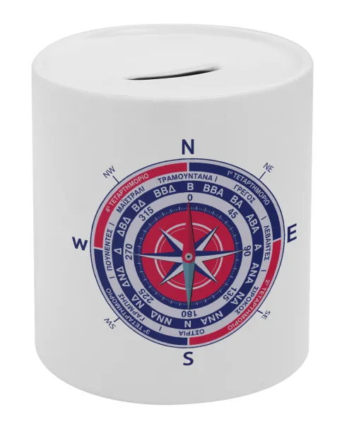 Wind compass — Porcelain money box with stopper