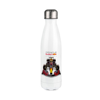 Redbull Racing Team F1, Metal mug thermos White (Stainless steel), double wall, 500ml