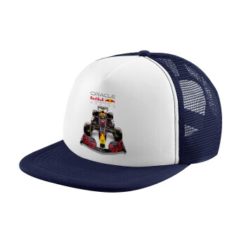Redbull Racing Team F1, Καπέλο παιδικό Soft Trucker με Δίχτυ ΜΠΛΕ ΣΚΟΥΡΟ/ΛΕΥΚΟ (POLYESTER, ΠΑΙΔΙΚΟ, ONE SIZE)
