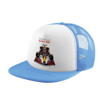 Redbull Racing Team F1, Καπέλο Soft Trucker με Δίχτυ Γαλάζιο/Λευκό