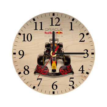 Redbull Racing Team F1, Ρολόι τοίχου ξύλινο plywood (20cm)