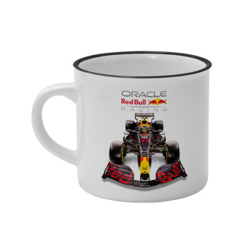 Redbull Racing Team F1, Κούπα κεραμική vintage Λευκή/Μαύρη 230ml