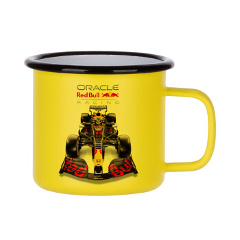 Redbull Racing Team F1, Κούπα Μεταλλική εμαγιέ ΜΑΤ Κίτρινη 360ml