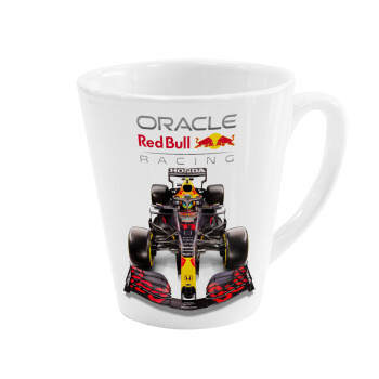 Redbull Racing Team F1, Κούπα κωνική Latte Λευκή, κεραμική, 300ml