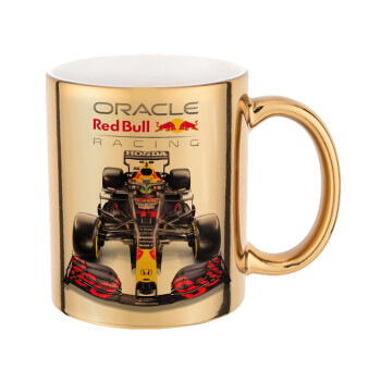 Redbull Racing Team F1, Κούπα κεραμική, χρυσή καθρέπτης, 330ml