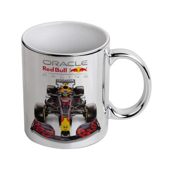 Redbull Racing Team F1, Mug ceramic, silver mirror, 330ml