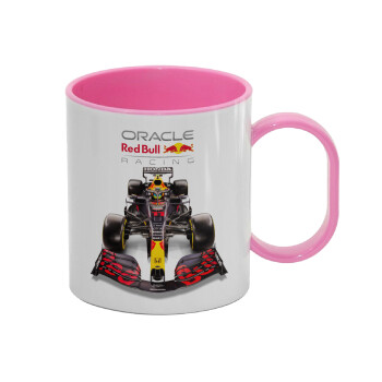 Redbull Racing Team F1, Κούπα (πλαστική) (BPA-FREE) Polymer Ροζ για παιδιά, 330ml